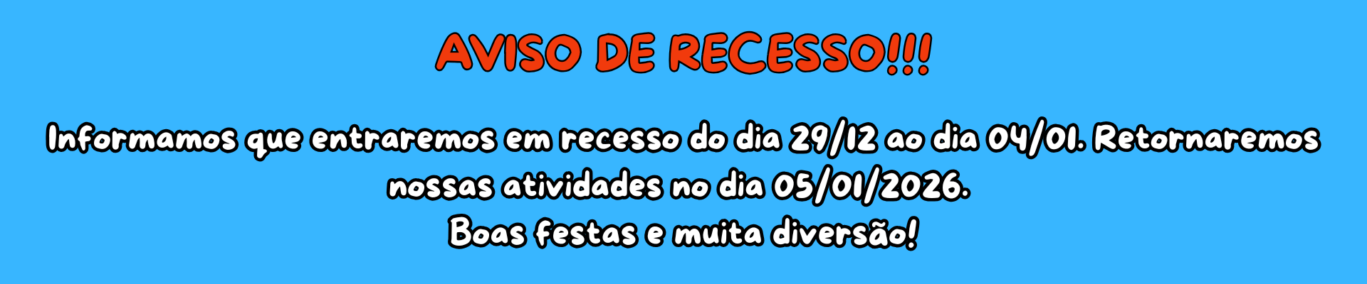 aviso de recesso