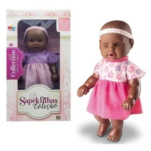 BONECA COL SAPEKINHAS NEGRA