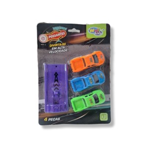 CARRO COM LANCADOR COM 3 PCS