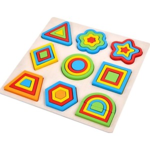 ENCAIXE DIV FORMAS GEOMETRICAS E CORES MDF