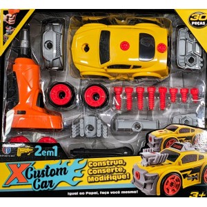 X CUSTOM CAR DIY AZUL / AMARELO IMPORTUDO