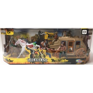 BONECO VELHO OESTE COM CARROCA