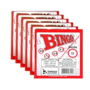 CARTELA DE BINGO C/15 BLOCOS