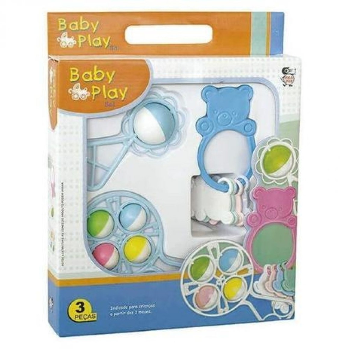 Jogo Educativo Baby Toys Set Encaixe 24 Peças Pica Pau 580