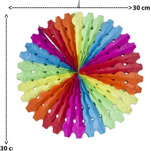 DISCO LANTERNA PAPEL DECORAÇAO 30CM